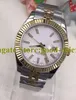 41 mm heren gouden zilver bruine horloges roségouden kalender horloge automatisch 2813 beweging jubileum armband 126301 heren datum mechanische horloges