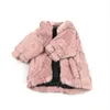 Winter Thicken Fur Bulldog Coats INS Fashion Flora Pattern Pets Jackets Christmas Day Gift for Teddy Bichon Outerwears
