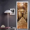 DIY 3D Wall Sticker Mural Home Decor Oak Barrels In Wine Cellar Art Lossningsbar dörrklistermärke Decole 77 200 cm T200610251P