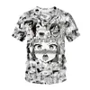 Ahegao T-shirt Anime 3D Print Mannen Dames Streetwear Hentai Patroon O-hals Hip Hop T-shirt Harajuku Casual Tops Sexy Meisje Kleding Y220208