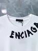 Men's T-Shirts Designer Sweatshirt sand summer new high grade cotton printing short sleeve round neck panel T-Shirt Oversize Color black white CX5P