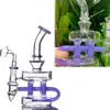 Klein Recycler Bong Waterpijp Waterpijpen Roken Accessoires Beaker Bedwelmende Glazen Booreilanden Shisha Unieke Water Bongs Met 14mm