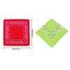 New Outdoor Bandana Square Scarf 55cm*55cm Black Red Paisley Headband Printed For Women/Men/Boys/Girls Y1229