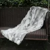 Hot Selling Blanket CX-D-18C Custom Blanket Made Natural Color Real Fur Area Rug