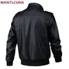 Mantlconx Yeni Sonbahar Bahar Motosiklet Deri Ceket Erkekler Rüzgarlık Moda PU Ceketler Erkek Dış Giyim Sıcak PU Ceketler 5XL 6XL 201216