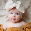 Baby Girls Big Bow Headbands Children Soft Elastic Wide Bowknot Hairbands Kids Hair Accessories Hair Band Infant Headdress Two Layers Bows 12 Colors KHA354