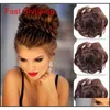 Ponny Tail Hair Extension Bun Hairpiece Scrunchie Elastic Wave Curly Synthetic Hairpieces Wrap f￶r Chignon Qylnwx Nana Shop