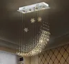 Kreativ matsal Restaurang Crystal ljuskrona Enkelt modernt vardagsrum Crystal Ceiling Lamp Led Bar Table Lighting