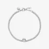 100% kedja 925 Sterling Silver Söt musen Tennisarmband Pave Cubic Zirconia Fashion Women Wedding Engagement Jewelry Accessories264s