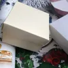 50 pcs caixas de favor branco 6.5cmx6.5x3.8cm pacote de presente 2 pc caixa de papel de pérola detentora doce mesa de recepção caixa de presente aniversário pacote de aniversário