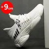 Men Elevator Increase Height Fashion White Sneakers Man Tall Shoes 201217