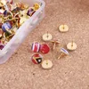 100 Pieces Creative Push Pins National Flag Thumb Tacks Country Map Push Pins for Bulletin Board