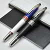 한정판 John F. Kennedy Black Carbon Fiber Rollerball Pen Ballpoint Pen Fountain Pens Writing Office School Supply JFK 일련 번호 고품질