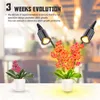Nieuw ontwerp 24W dimbaar twee-hoofd platte clip maïs grow lichten vol spectrum warm wit plant licht voor indoor planten