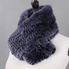 Neue russische Frauen Infinity Real Rex Rabbit Fell Schal Kreis Langer echter Fellschal Winter Warm Street Mode echte Pelz Muffler Y201903453