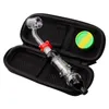 Headshop214 CSYC NC015 Dab Rig Bong En Verre Antidéversement Fumer Pipe Bag Set 10mm 14mm Quartz Céramique Pince À Ongles Dabber Outil Jar Case In-Line Water Perc Bubbler Bongs