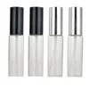 Bouteilles de parfum en verre de haute qualité de 30 ml Bouteilles de pulvérisation en verre transparent Bouteille d'emballage de parfum vide de 30 ml avec bouchon en or noir argenté DH8790