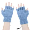 Breathable USB Heated Gloves 5V Battery Powered Knitted Heating 3 Modes Winter Outdoor Sports Cycling Skiing