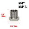 Stainless Steel Filter Thread Adapter 1/2-28 to 5/8-24 M14 1.5 SS Solvent Trap Adapter For Napa 4003 Wix 24003