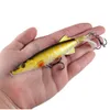 130mm 16g Popper Hook Hard Baits & Lures 6# Blood Slot Hooks 8 Colors Mixed Propeller Plastic Fishing Gear WHB-89
