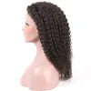 Perruque de cheveux humains malaisiens crépus bouclés T Part couleur naturelle partie centrale 13x1 perruques avant de dentelle pour les femmes noires