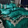 Weiße Bettwäsche Sets Duvet Cover Lace Edge Queen -Size -Bettblatt Kissenbezüge Bettdecken Set Kissen Kissen Luxus Home Decoration4134342