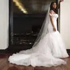 2021 Eleganckie Suknie Ślubne Mermaid Spaghetti Paski Lace Aplikacja Zroszony Sweep Pociąg Tulle Custom Made Wedded Bridal Suknia Vestidos