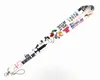 Small whole 10pcs cartoon Anime Badge Lanyard Key Chain Gift Key Chain Neck Strap Keys Iphone ID Card4129144