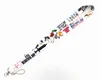 Liten hela 10st Cartoon Anime Badge Lanyard Key Chain Gift Key Chain Neck Rem Keys iPhone ID Card4129144