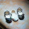 2022 الصيف الطفل أطفال صندل أحذية المطبوعة بو القوس الفتيات الكاحل التفاف prewalker الأزياء الأميرة الجلود عدم الانزلاق الرضع المشي النعال أحذية رياضية لطيف حذاء T38FXU8