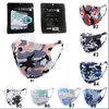 Camouflage Masques Visage Protéger Anti-poussière Vent Glace Soie Coton Bouche Masque Lavable Respirant Cyling Vélo De Protection Camo Noir Paquet Nouveau