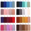 10st / lot kvinnor chiffong halsduk slät bubbla chiffong hijab sjalar wraps huvud halsduk femme huvudband muslim hijabs halsdukar bandanas