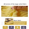 Magic Velvet Duvet Cover Winter Thick Fleece Blanket Coral Couple Bed Quilt Covers Flannel Yellow Bedspread Solid Bedclothes 210316