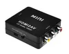 HD 1080P HDMI2AV Video Converter Caixa HDMI para RCA AV / CVSB L / R Suporte de vídeo NTSC PAL Saída HDMI para AV Adaptador 50x