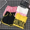 Koşmak Günlük Terzini Çalıştırma Yaz Yeni Kadınlar Koreli Versiyon Moda Şortlu Şort İki Set Pembe Kıyafet On Sunday T200603
