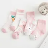 5 Pairslot Socks Kids 소프트 코튼 통기성 아기 만화 양말 얇은 여름 메쉬 유아 소년 유아 양말 2918934