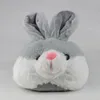 여성 귀여운 동물 슬리퍼 여자 토끼 홈 신발 큰 크기 42 비 슬립 플랫 겨울 슬리퍼 짧은 플러시 TPR 솔 201203