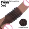 Massage Sex Shop Cockring flexible anneau de pénis réutilisable manchon gland agrandisseur de pénis retarder l'éjaculation anneaux de coq jouets sexuels pour hommes adultes