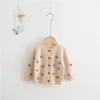 Ropa de bebé de punto Pompom Cashmere Cardigan Otoño Invierno Bebé Suéter de punto Lana Niños Niño Suéteres Jumper Baby Boy Ropa 201128