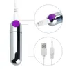 10-Gang-Leistungsstarker USB-wiederaufladbarer Mini-Bullet-Vibrator G-Punkt-Klitoris-Stimulator Analdildo-Vibrator Erwachsenes Geschlechtsspielzeug für Frauen 201201