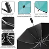 Invertir totalmente totalmente automático paraguas lluvias mujeres a prueba de viento 3folding gran revestimiento negro sol paraguas al aire libre paraguas 201104