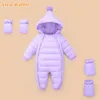 2020 nueva moda Otoño Invierno mameluco ropa infantil bebés recién nacidos mono bebé niño niña monos de nieve para niños traje de nieve LJ201007