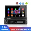 1 DIN Androidマルチメディアプレーヤー7 "タッチスクリーンカーステレオAndroid / IOSミラーリンクカーラジオGPS USB WiFi FM Bluetooth