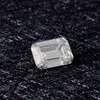 TransGems Pietra sciolta con diamante taglio smeraldo da 1 ct, 5 mm*7 mm, H, come vero diamante Y200620