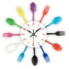 Cutrow Metal Kitchen Wall Clock Spoon Fork Creative Quartz Wall Mounted Clocks Modern Design Dekorativ Horloge Murale Q2520074