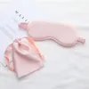 Silk Sleeping EyeMask с сумкой Портативные туристические маски Sleep Cover Eyepatch Shotfl Cieseshade Relast Eye Patch Shade Light Pad