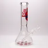 Färgbägare glas bong spindel rökrör återvinnare dab rig 1 klar downstem 1 klar skål