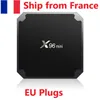 Корабль из Франции X96 Mini S905W Чип Android 7.1 TV Box Amlogic S905W четырехъядерный суппот H.265 4K 30TPS Media Playe