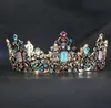 Barrettes Round Queen Crowns Wedding Hair Accessories pannband DIADEM274V