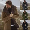 2021 Abrigo de invierno para hombre Ropa de marca de moda Forro polar Abrigo de lana grueso y cálido Abrigo para hombre Mezcla de lana para hombre Tallas grandes Esmoquin de boda